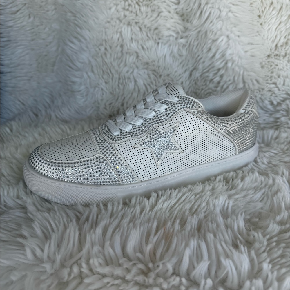 ✨ Hey Girl by Corky’s Embellished Sneakers – Crystal Bling Edition ✨
